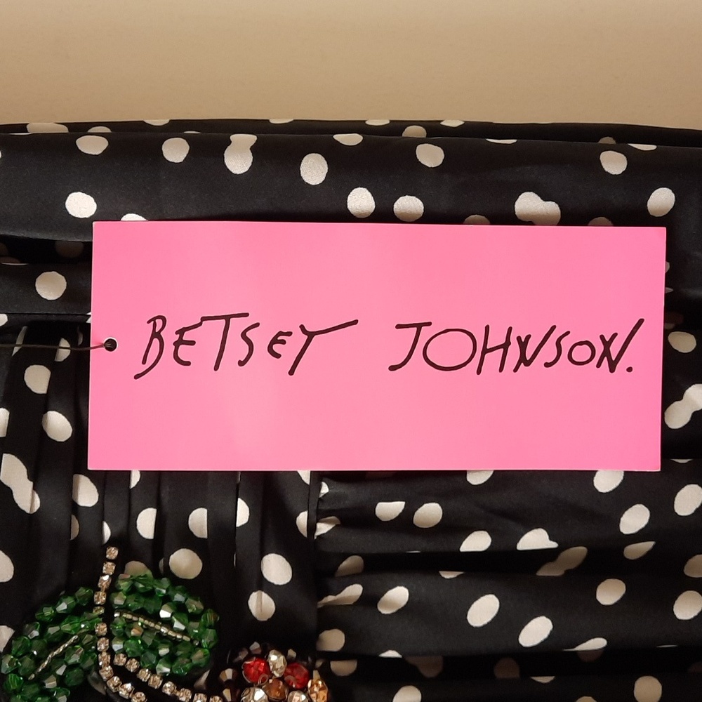 NWT, Betsey Johnson Embellished Cookies and Cream Dress - Picture 12 of 16